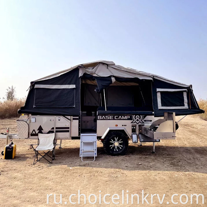 Camper Rv Trailer With Canopy